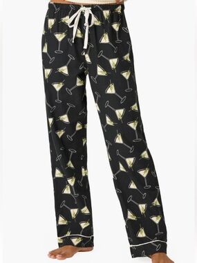 PJ Salvage Merrier with a Martini Flannel Pajama Pants Size Large NWT